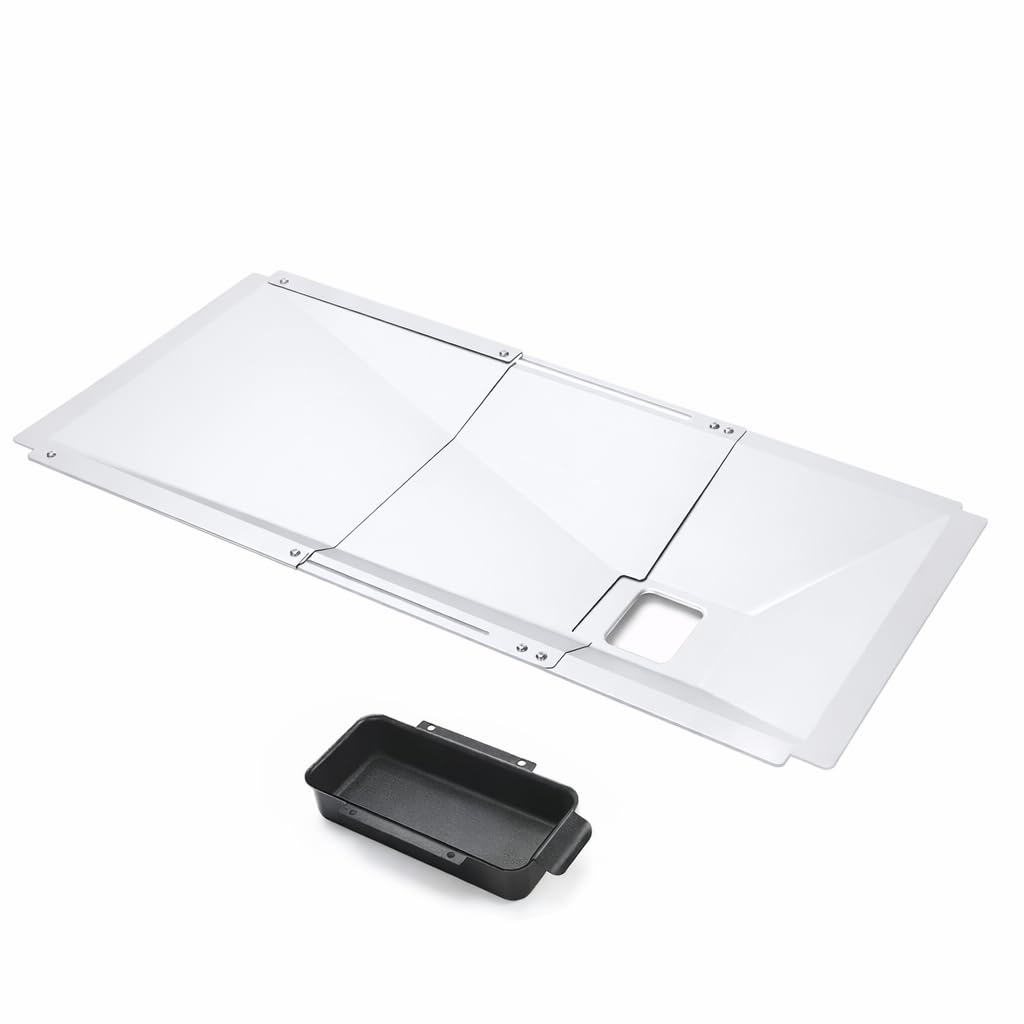 Universal Grease Tray with Catch Pan Adjustable Drip Pan for Gas Grill Q859086