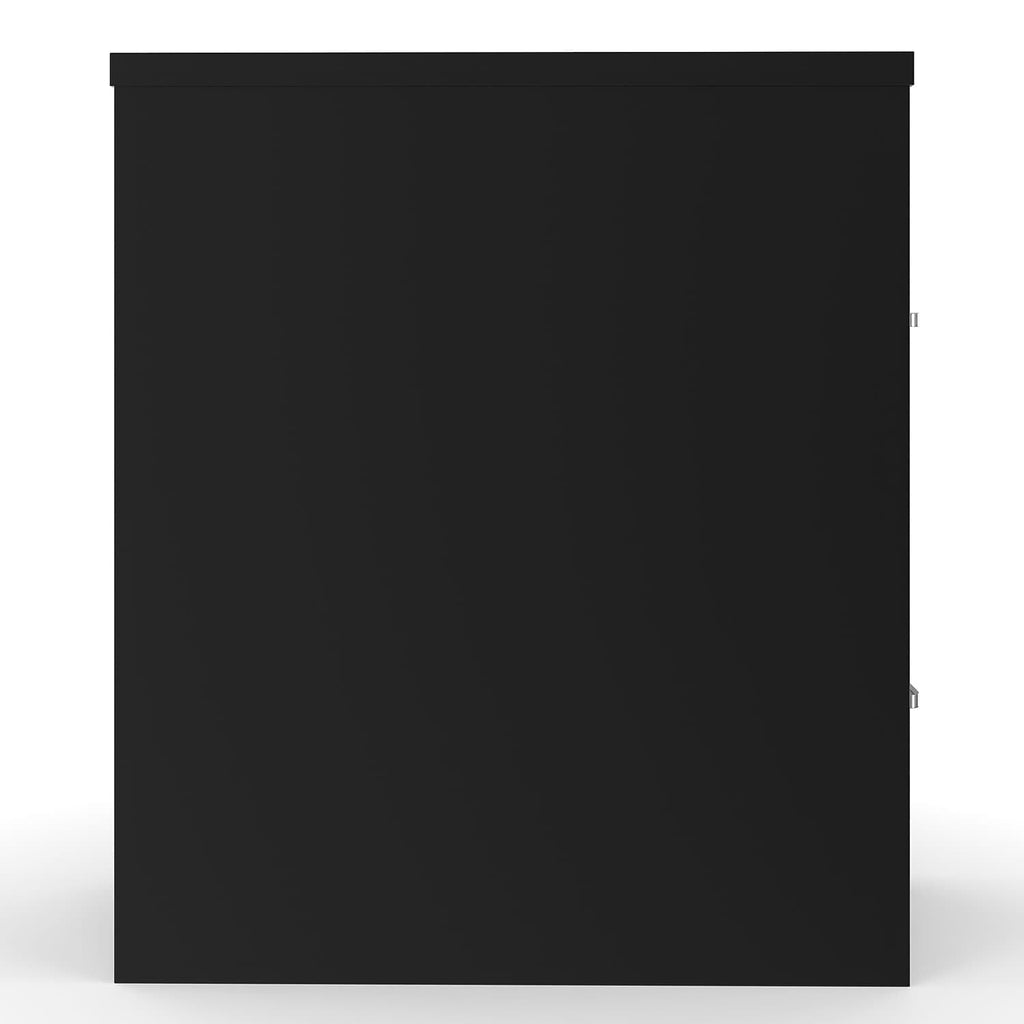 Black 2 Drawer Letter Size Lockable File Cabinet T4251