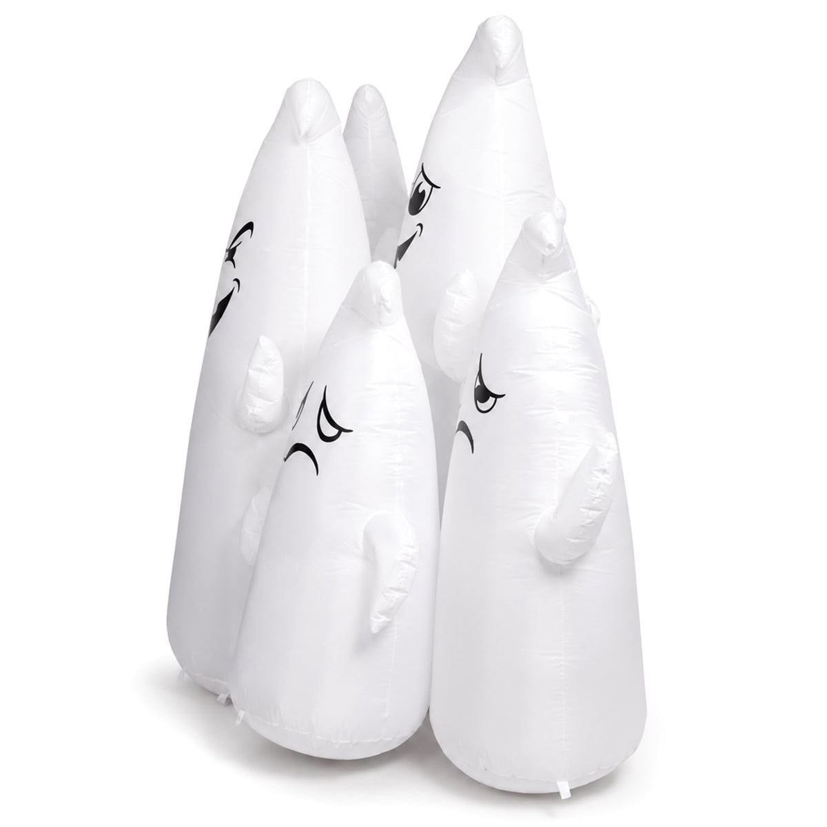 8FT Long Halloween Inflatable 6 Cute Ghosts LED Yard Decoration T988
