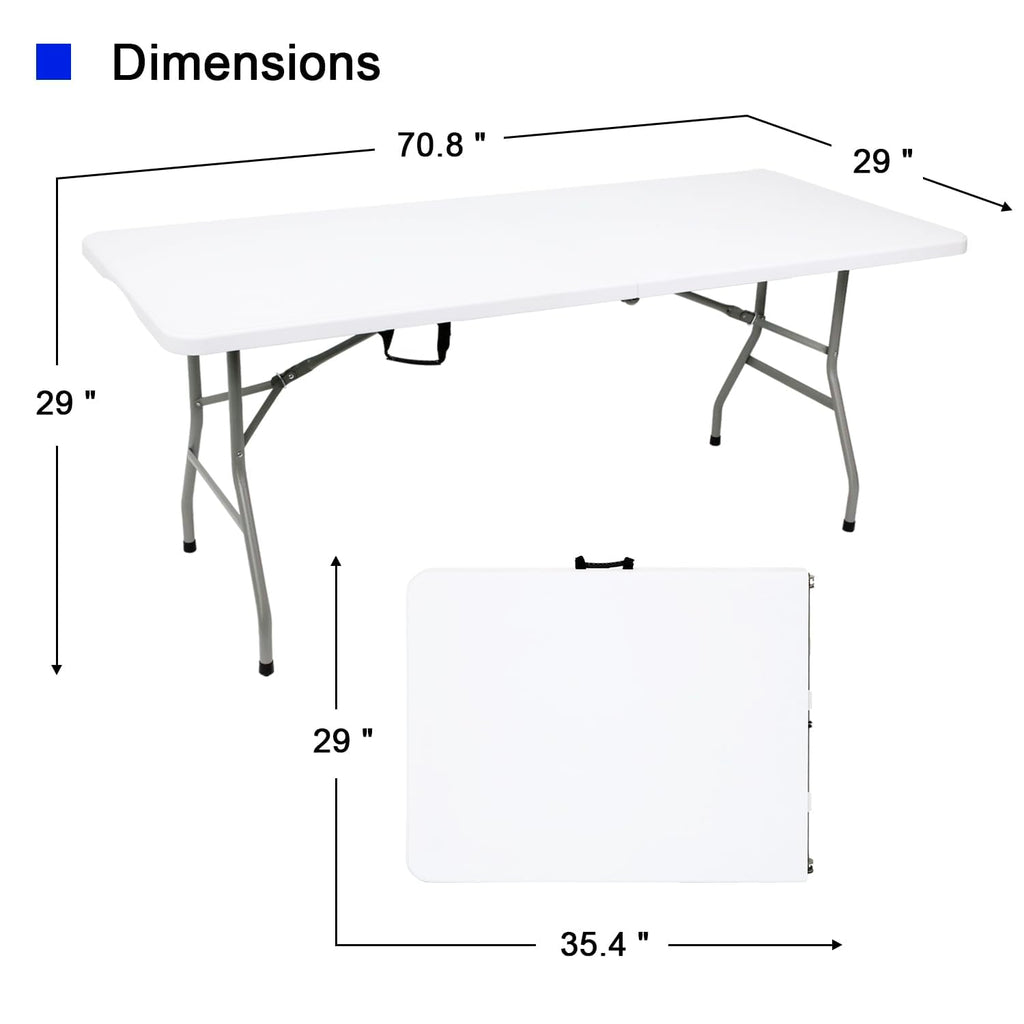 White Folding Table B786