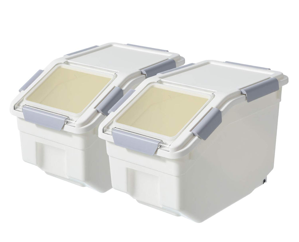 2 Pack Airtight Pet Food Storage Container with Scoop 10 LB C349975