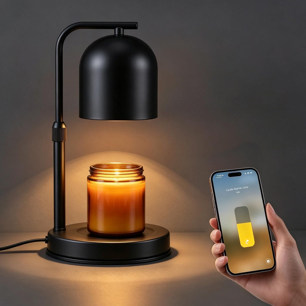 Adjustable Height App Controlled Candle Warmer Lamp with Timer W816980