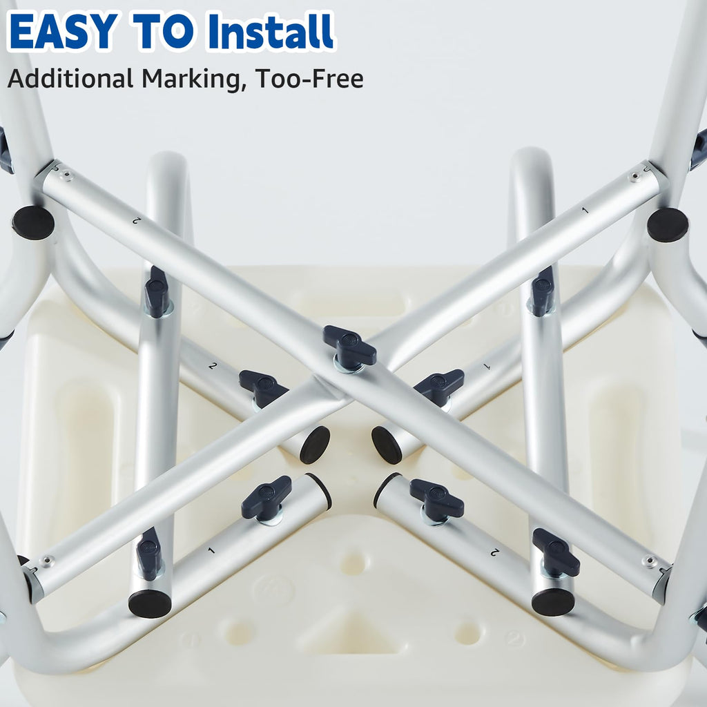 Padded Shower Chair with Arms and Back B58766