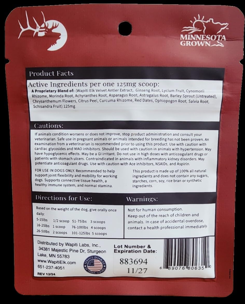 Natural Hip and Joint Supplement for Dogs, 60 Count H150533