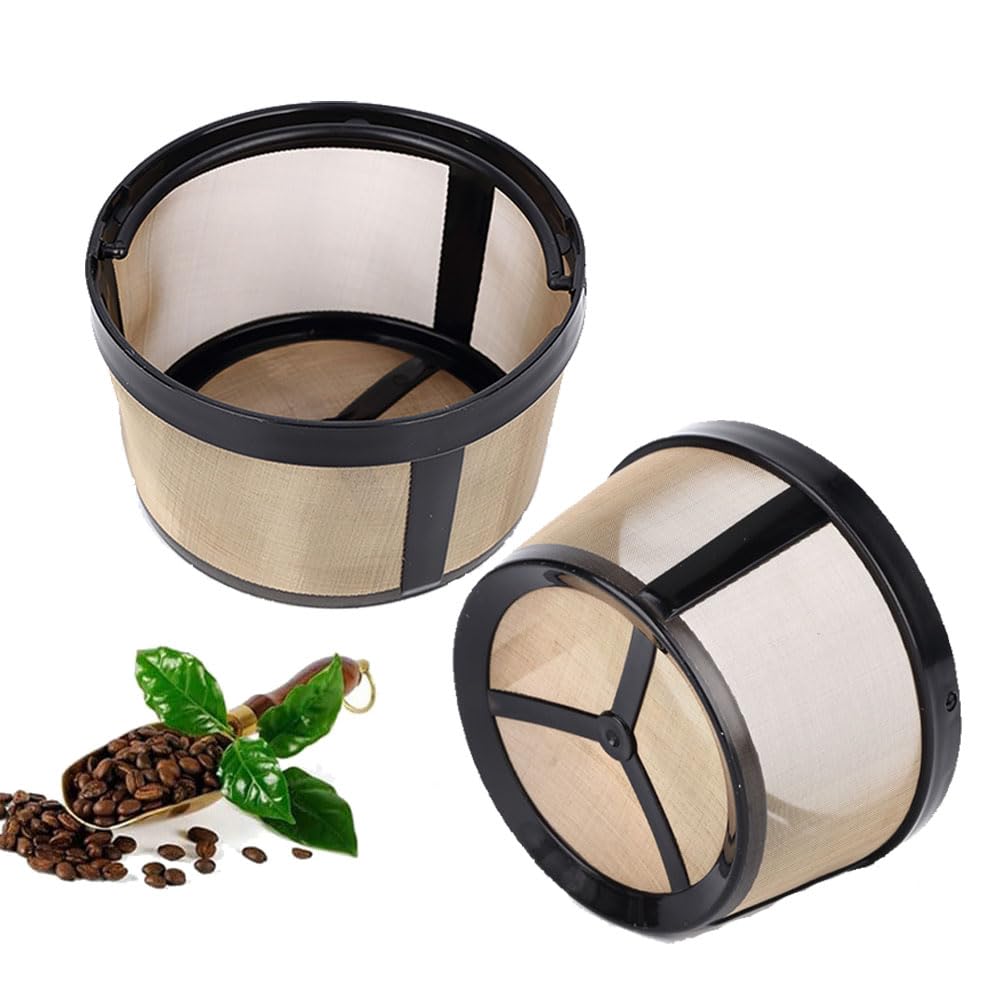Reusable 8-12 Cup Basket Coffee Filter 2 Pack BPA Free S72477