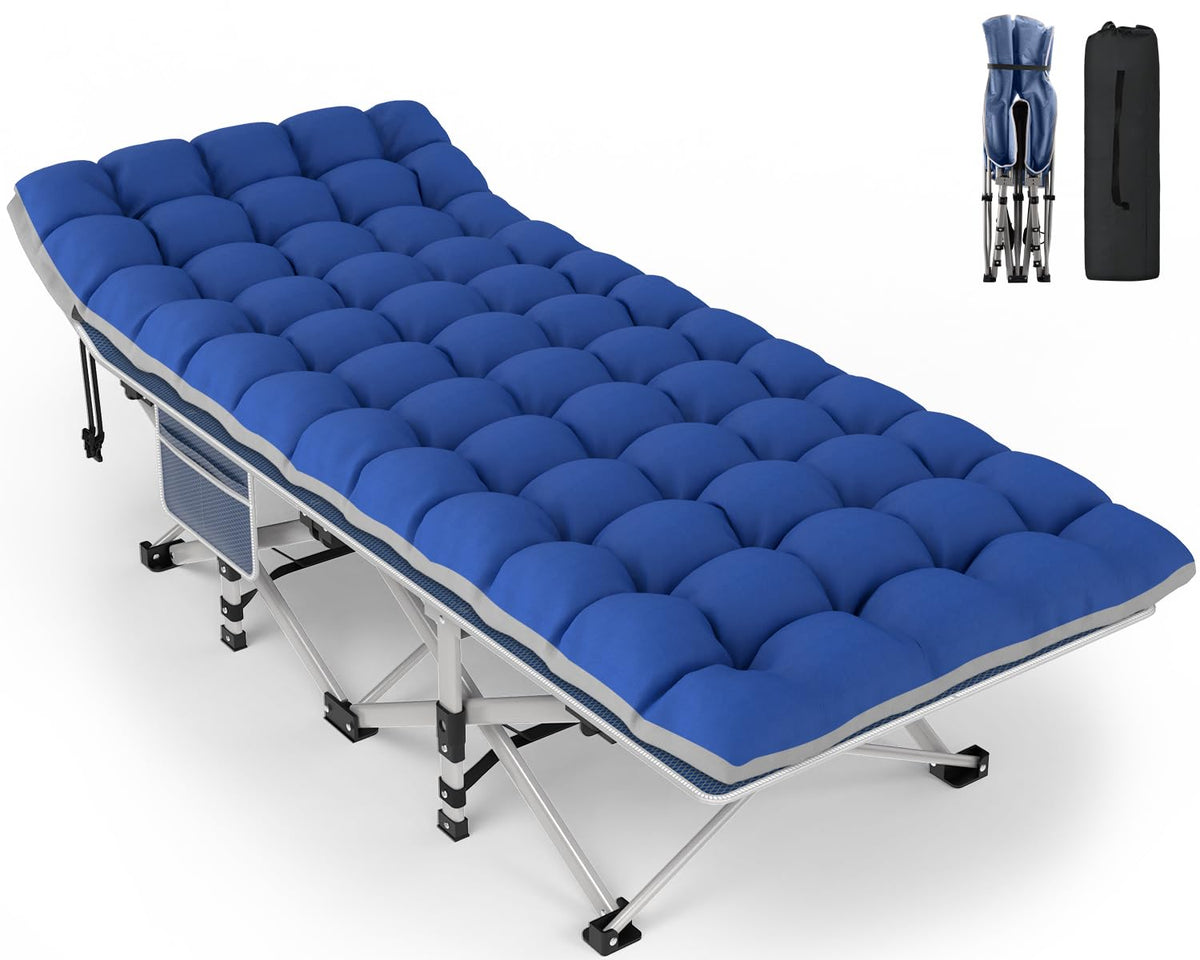 Folding Camping Cot with Mattress and Carry Bag S189