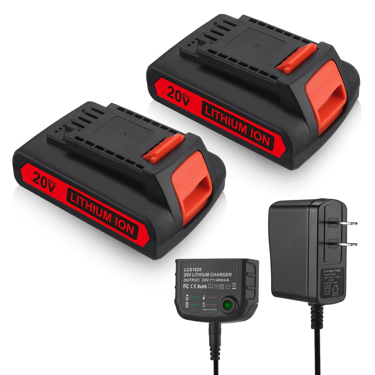 20V 4.0Ah Lithium Battery 2 Pack S20078