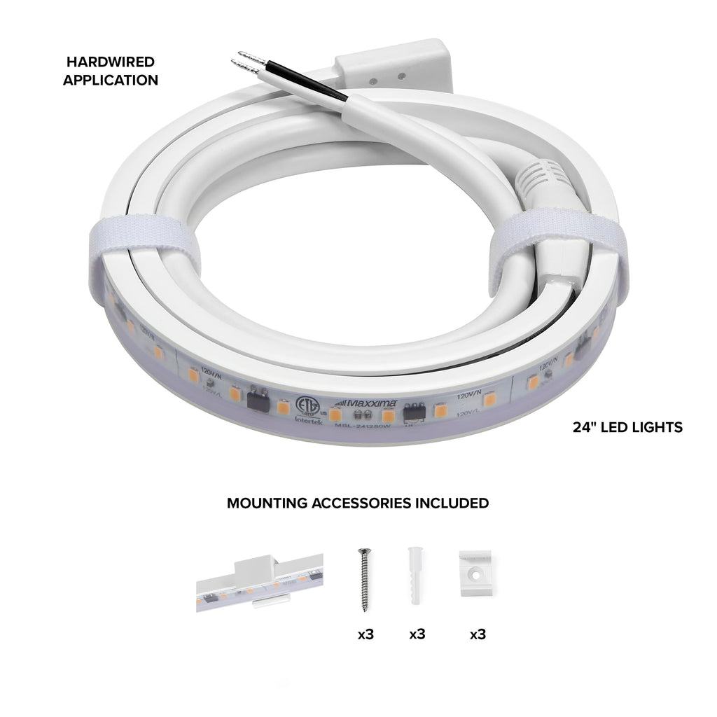 24 in. Hardwired LED Under Cabinet Strip Light N5424
