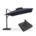 Navy Blue 10' X 13' Dual-Top Cantilever Umbrella with Base B63274