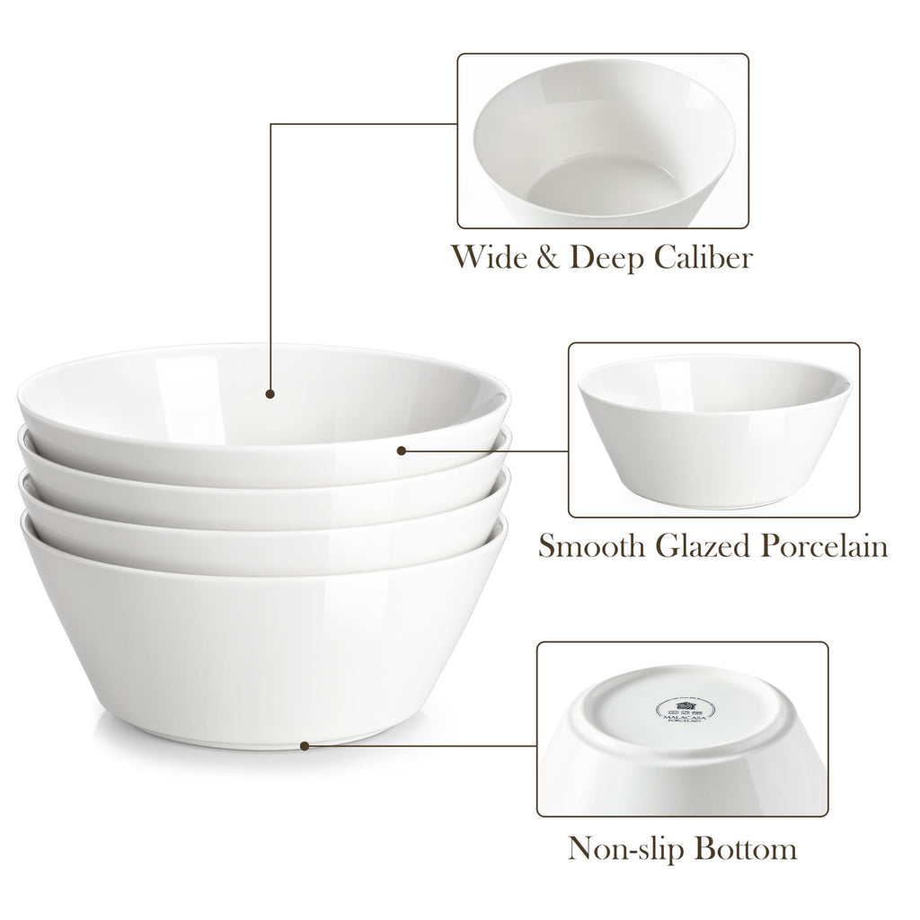 35 OZ Soup Bowls Set of 4 and 24 OZ Cereal Bowls Set of 6 Z81897