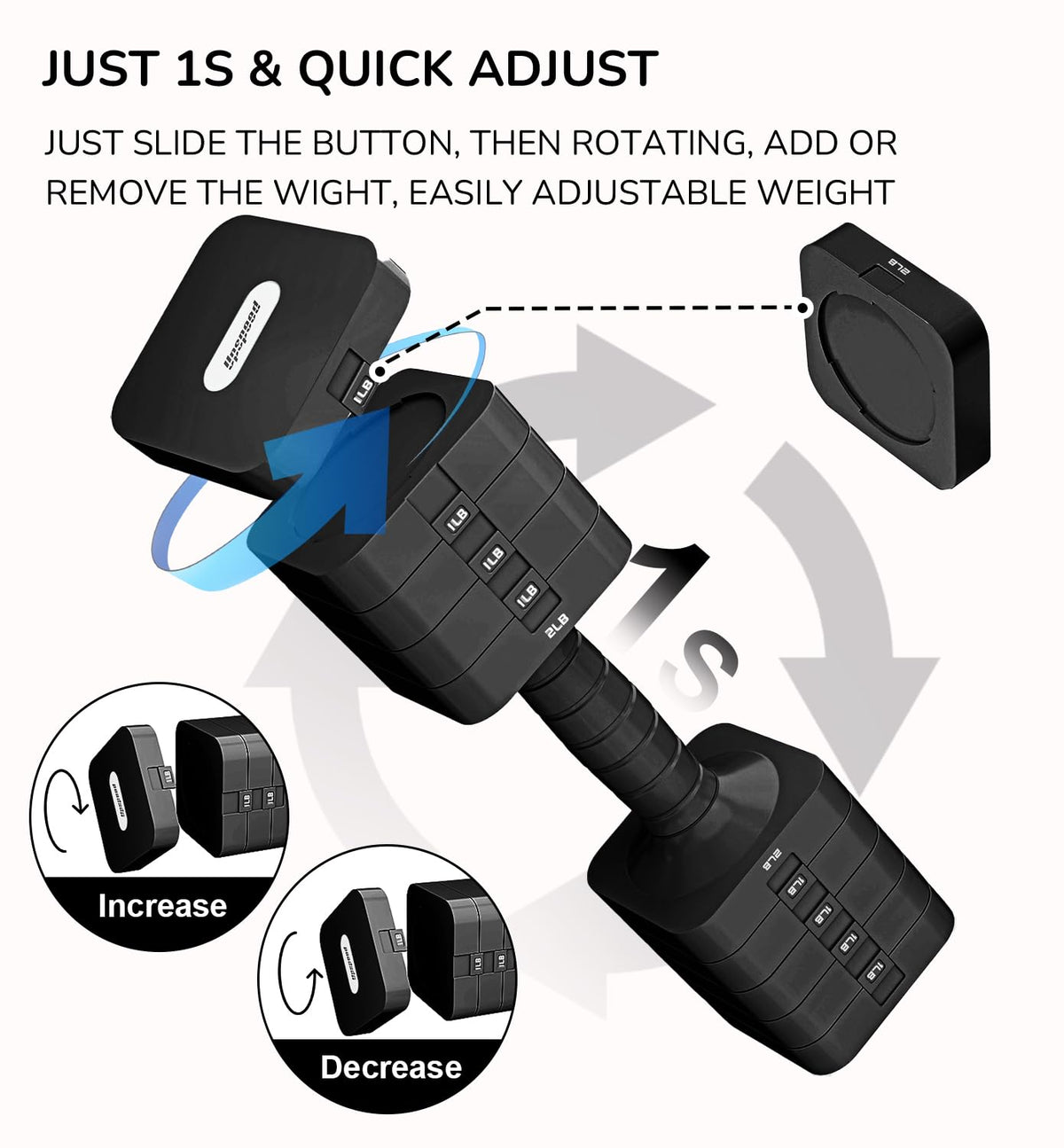 Adjustable Dumbbell Set 10 lb Z66016