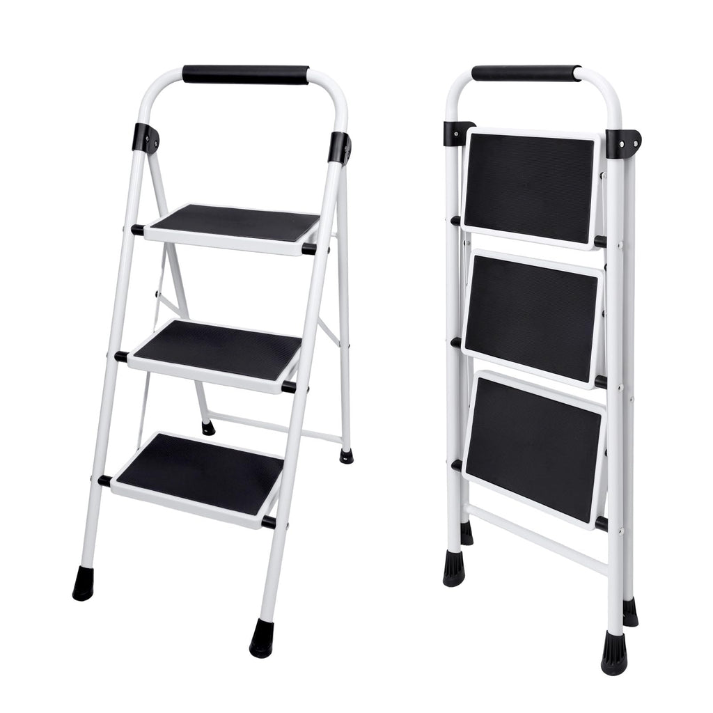 3 Step Ladder with Anti-Slip Pedal & Handrail X162