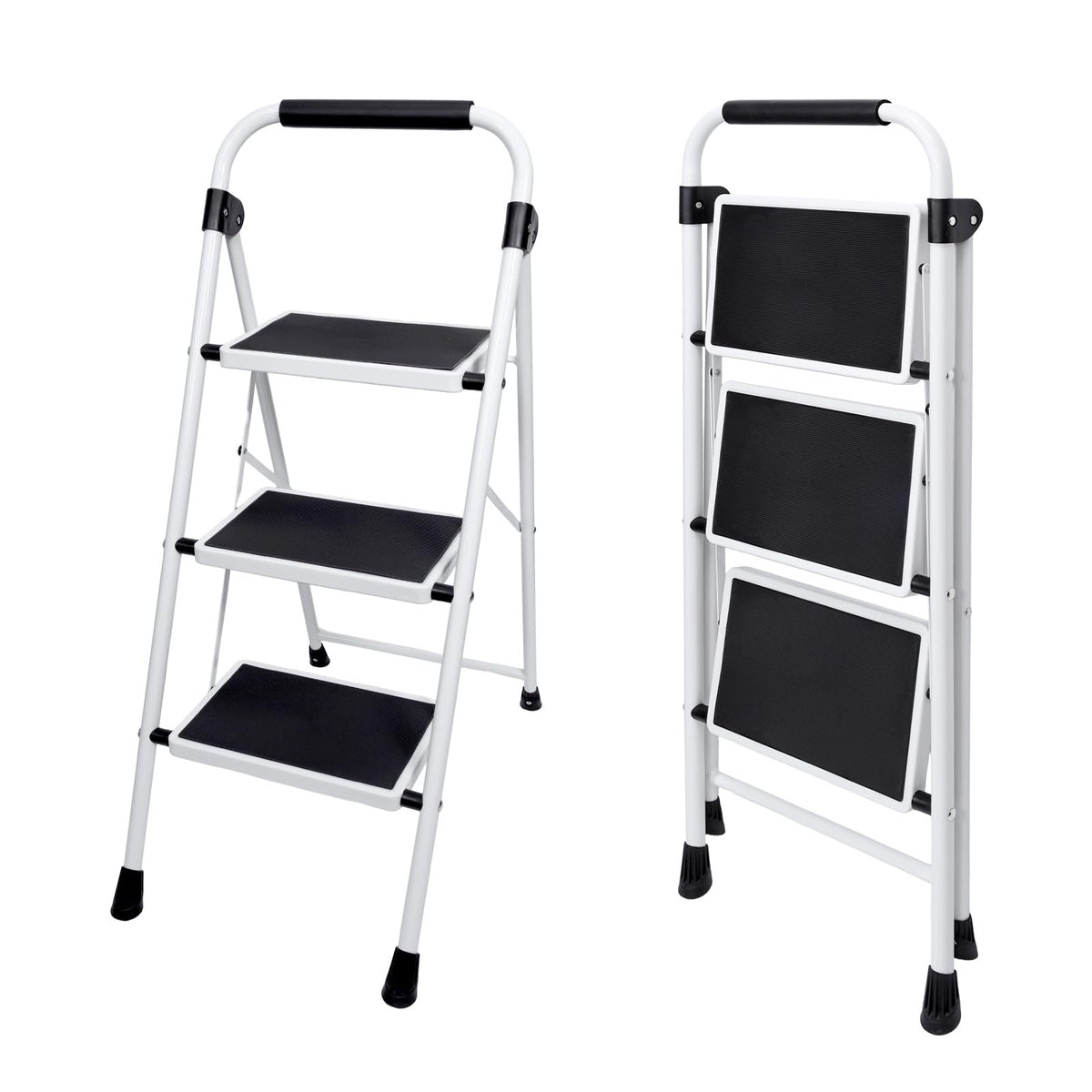 3 Step Ladder with Anti-Slip Pedal & Handrail X162