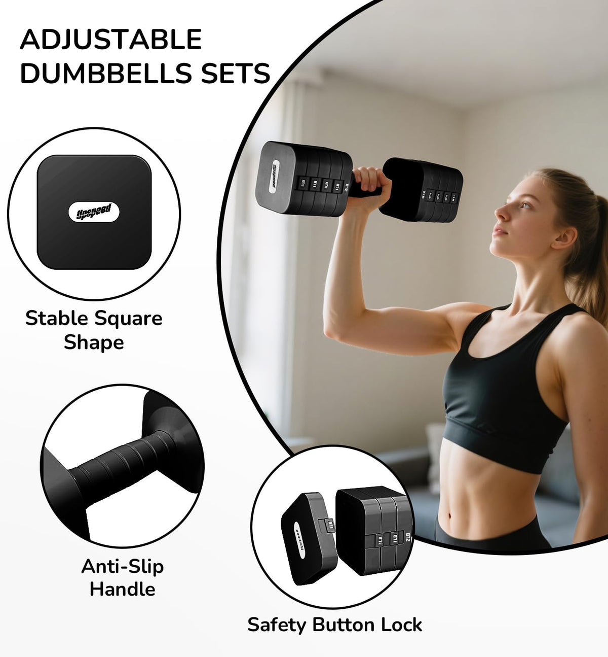Adjustable Dumbbell Set 10 lb Z66016