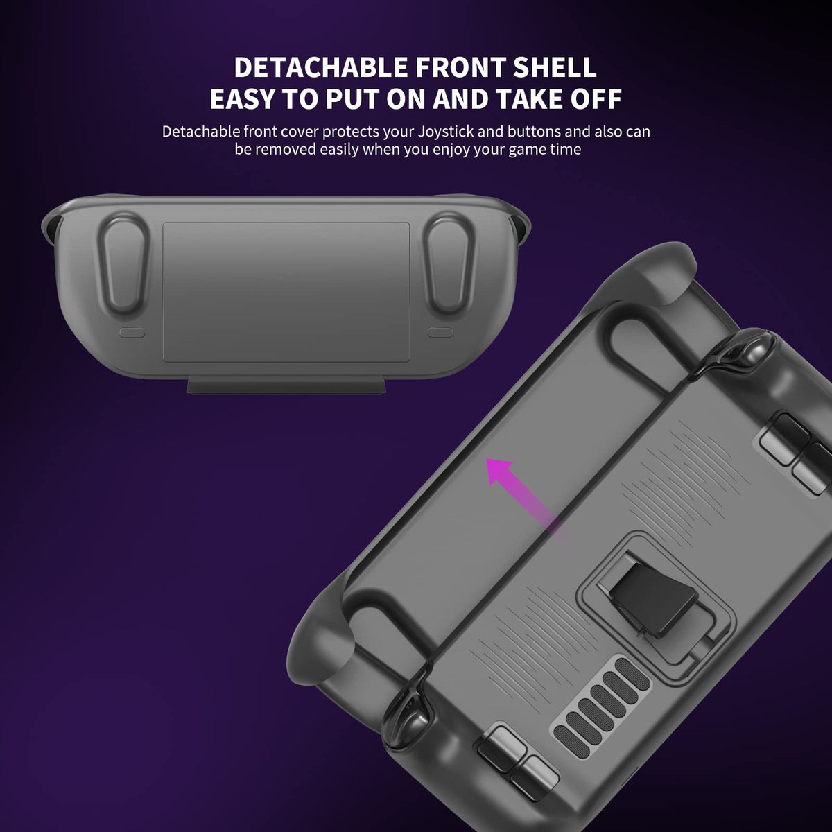 Ultra Slim TPU Protective Case with Front Cover for Steam Deck/OLED X5045