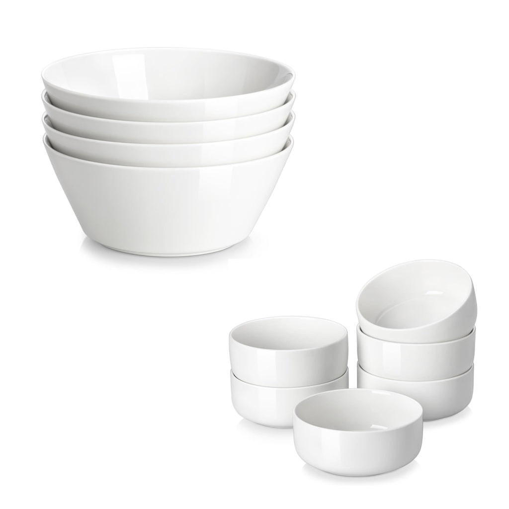 35 OZ Soup Bowls Set of 4 and 24 OZ Cereal Bowls Set of 6 Z81897