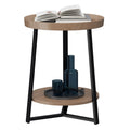 Round 2 Tier End Table with Storage Shelf K7371