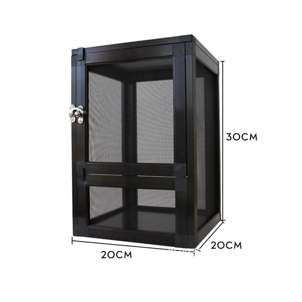 Black Aluminum Alloy Mesh Screen Habitat Cage K835