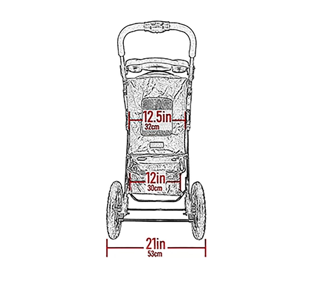 Spotted Pet Stroller E489