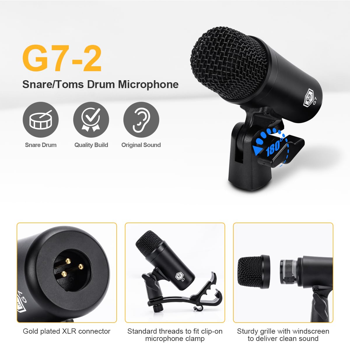 7-Piece Drum Mic Kit with XLR Outputs A468