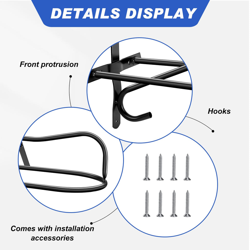 4 Sets Wall Mounted Saddle Rack A70735