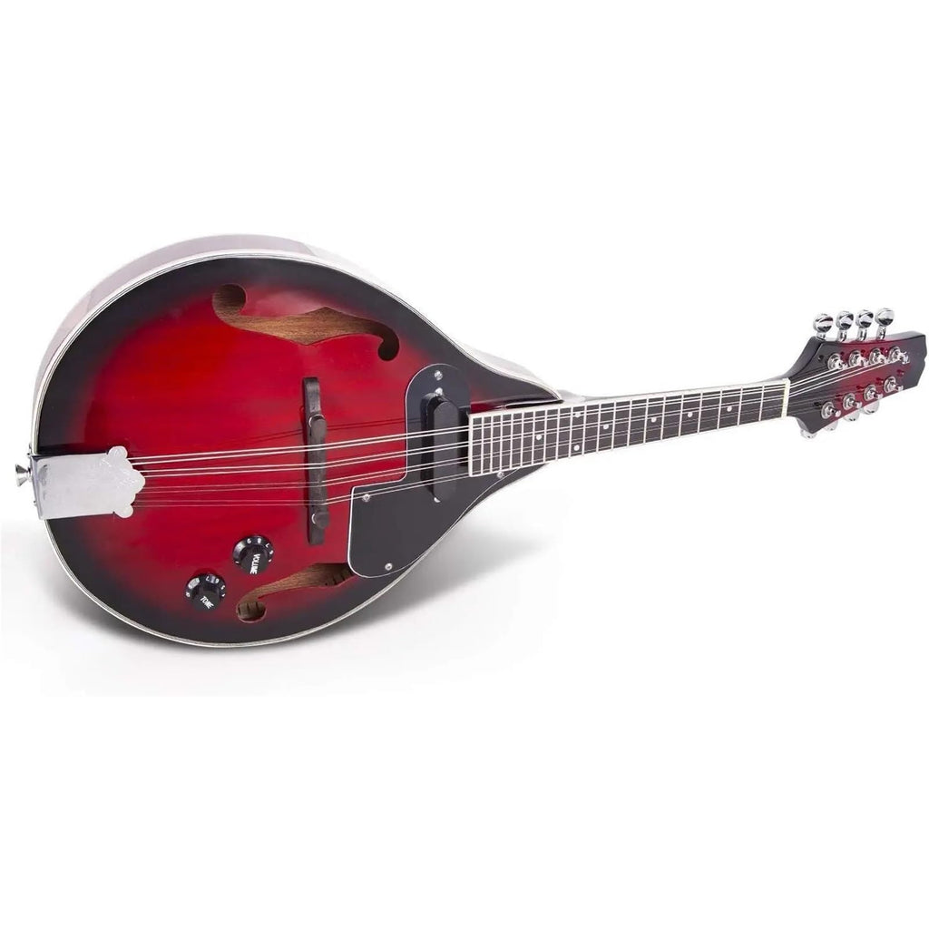 Red Sunburst Mahogany Wood A Style Acoustic Electric Mandolin K280127