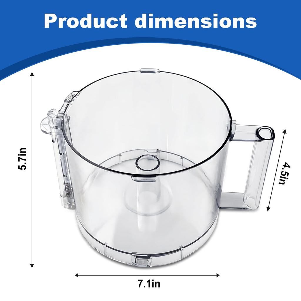 14-Cup Food Processor Working Bowl with 4 Locking Clips B38817