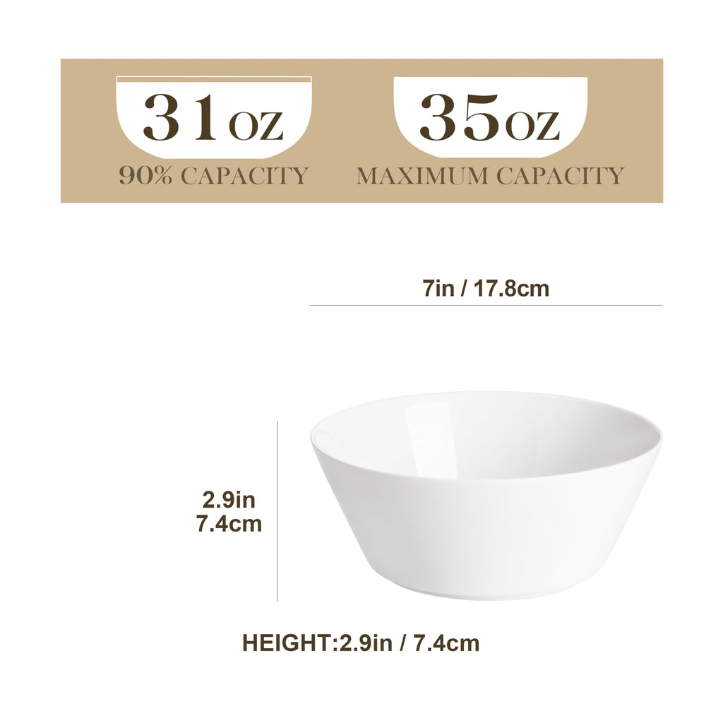 35 OZ Soup Bowls Set of 4 and 24 OZ Cereal Bowls Set of 6 Z81897
