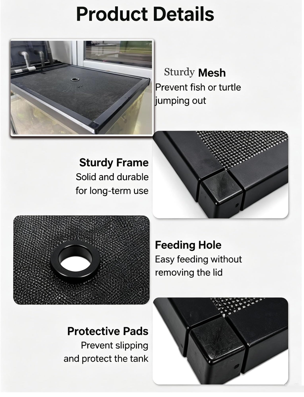 Aluminum Fish Tank Mesh Lid T8523
