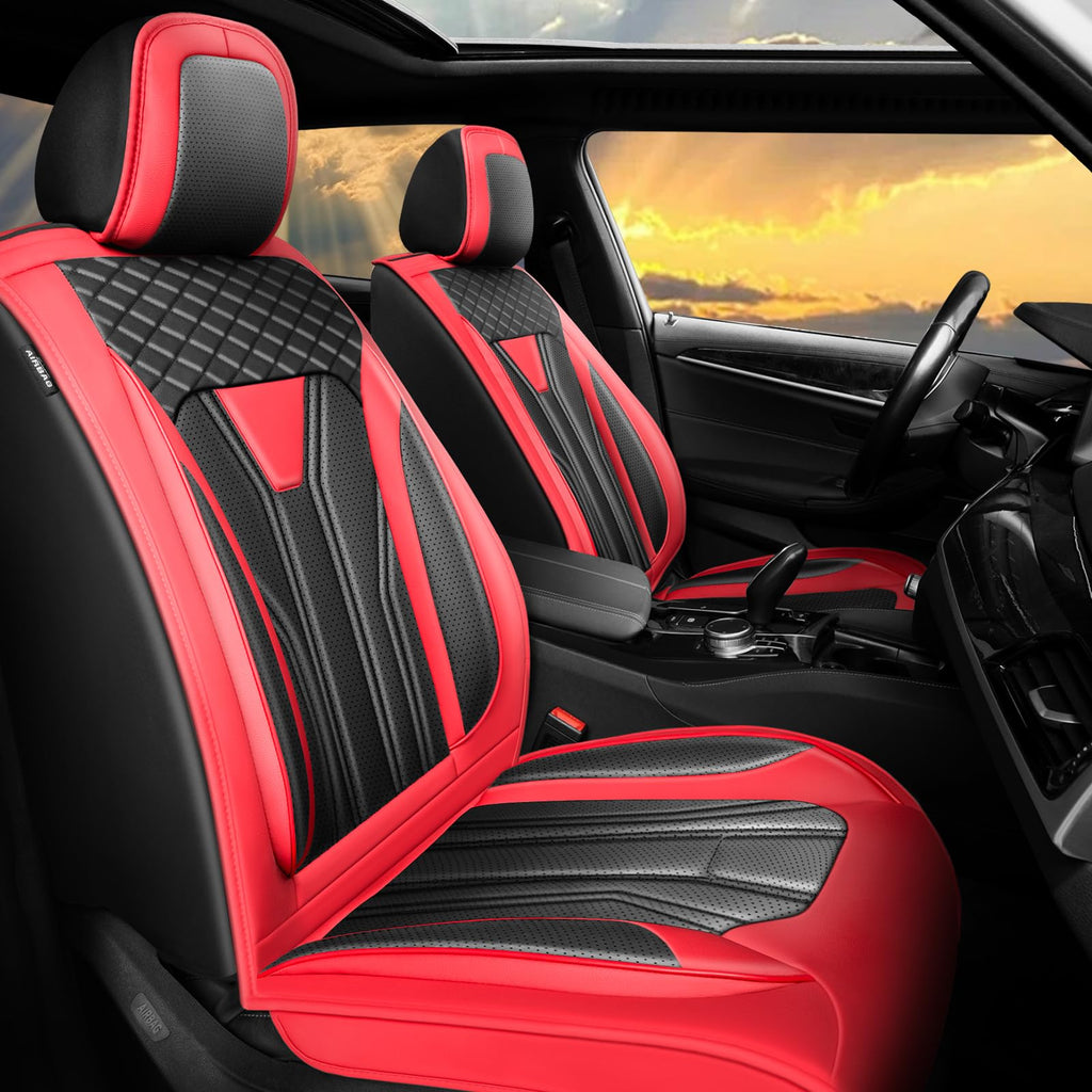 Car Seat Covers Red & Black C61106