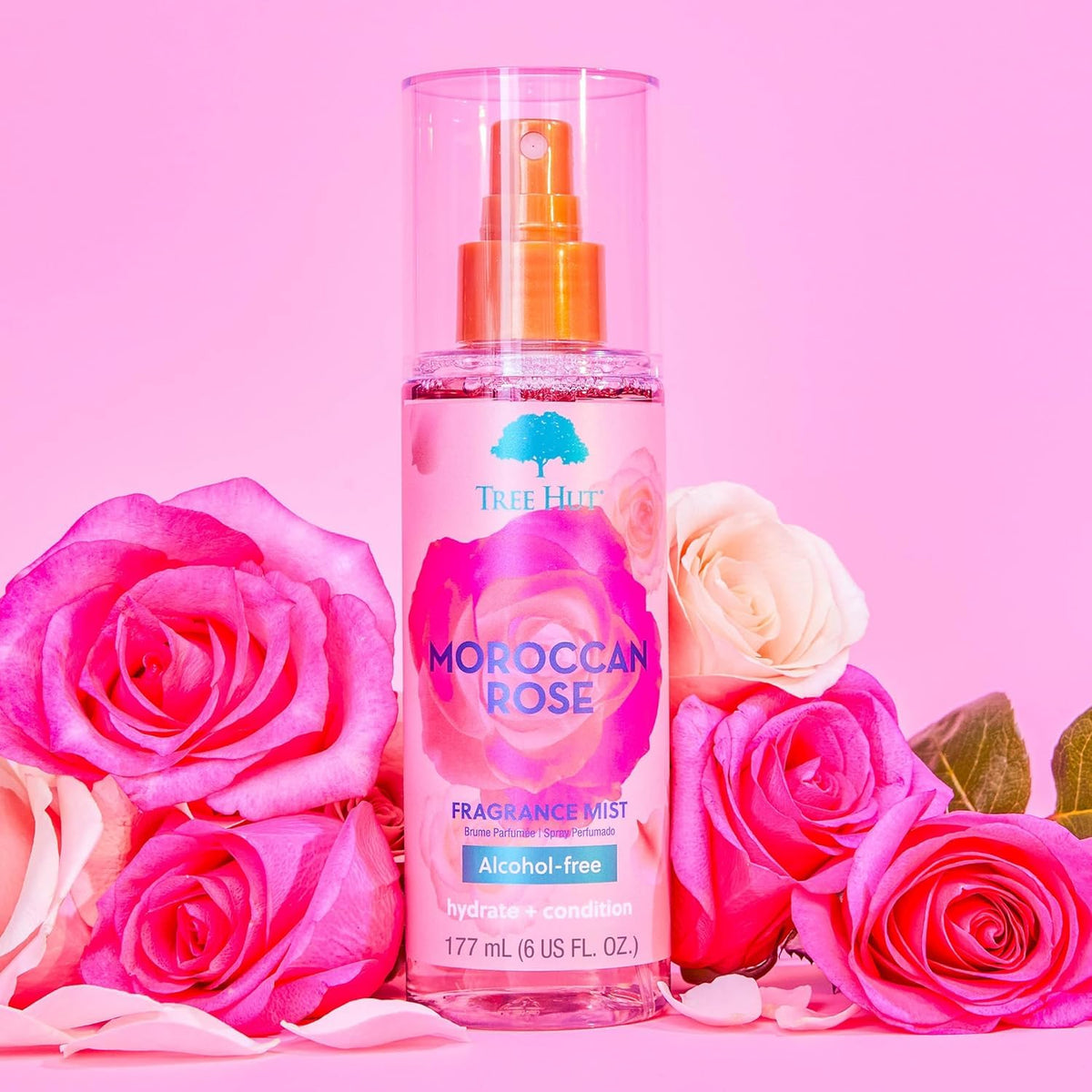 Hair and Body Mist, Moroccan Rose, 6 Fl Oz T50067