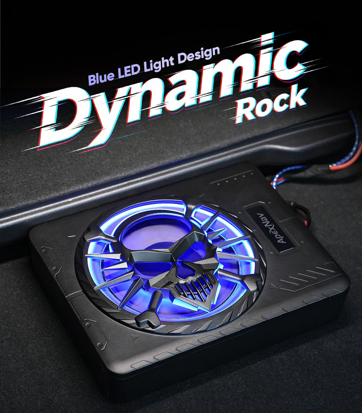 1200W Under Seat Car Subwoofer with LED Ambient Light N48547