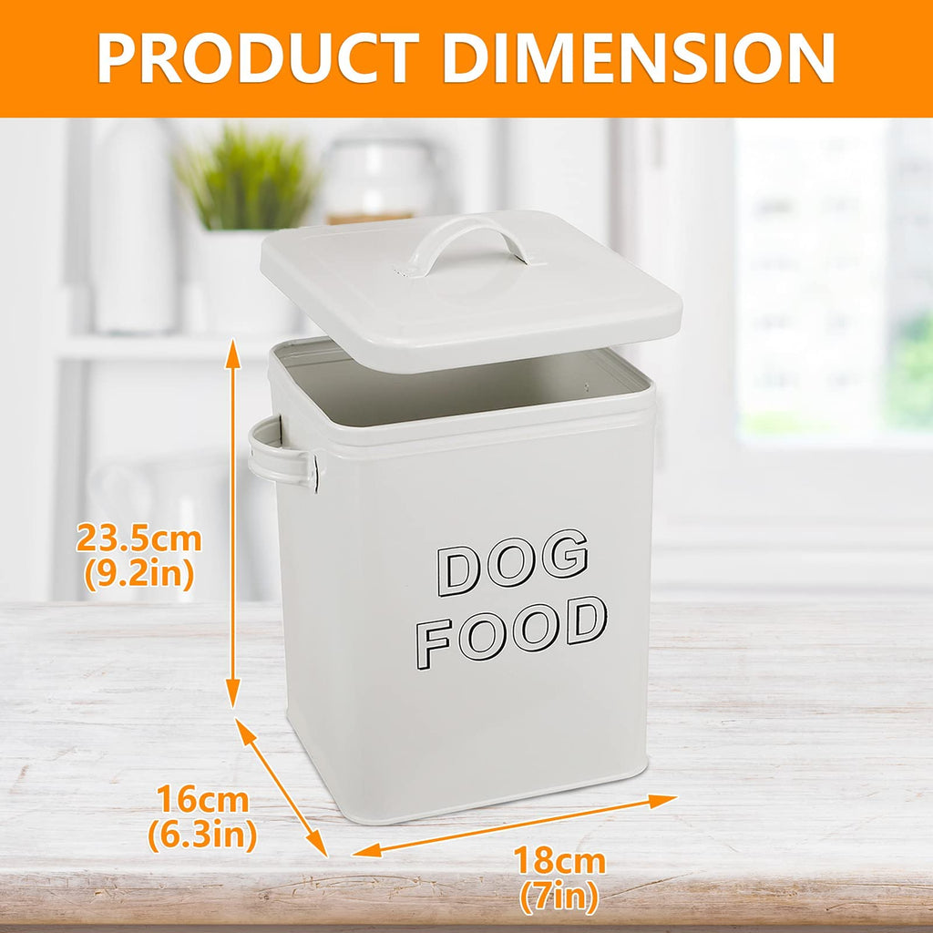 Metal Airtight Dog Food Storage Container 6 lbs Z6127