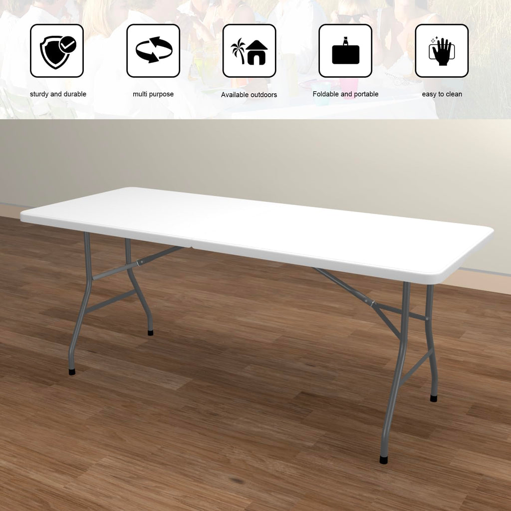 White Folding Table B786