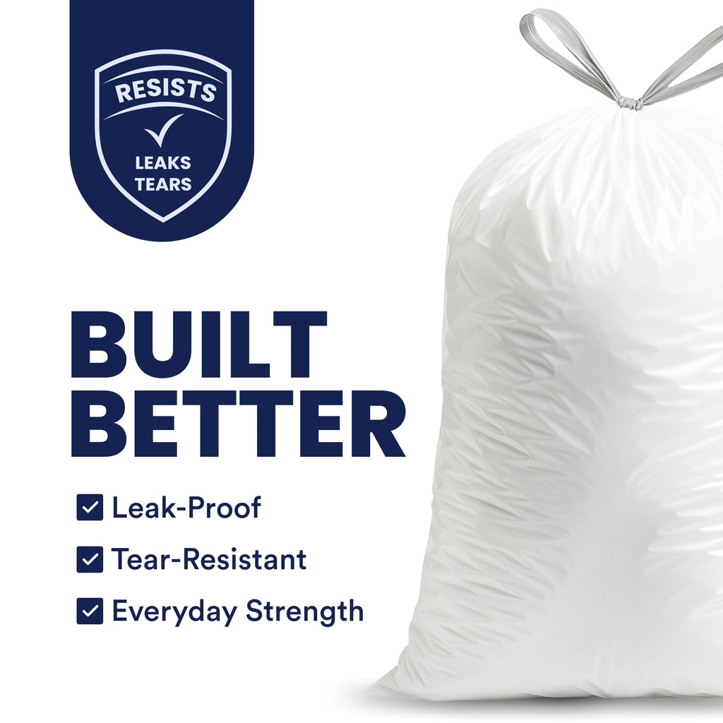 4-6 Gallon White Drawstring Bags U481