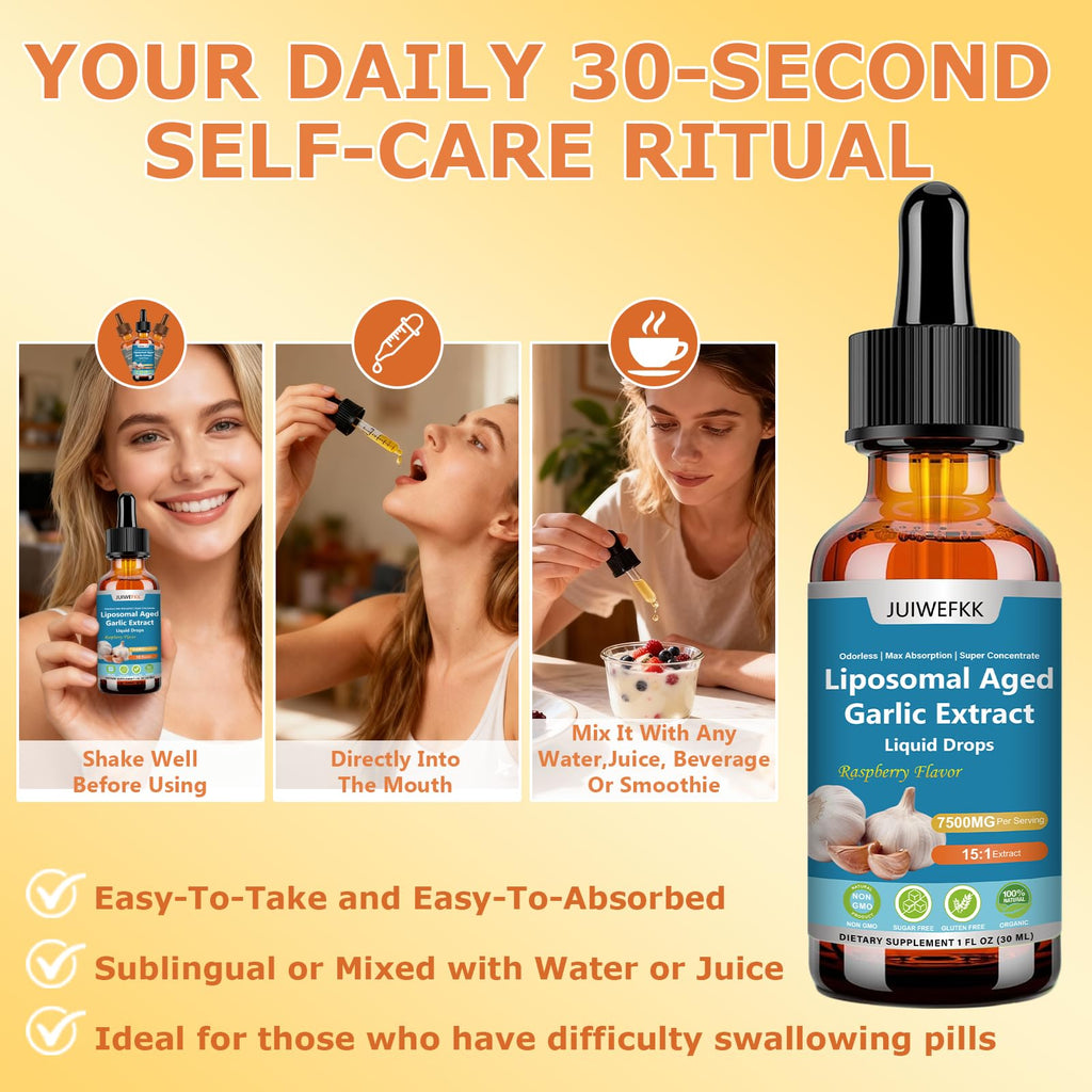 500mg Odorless Aged Garlic Extract Liquid Drop M415