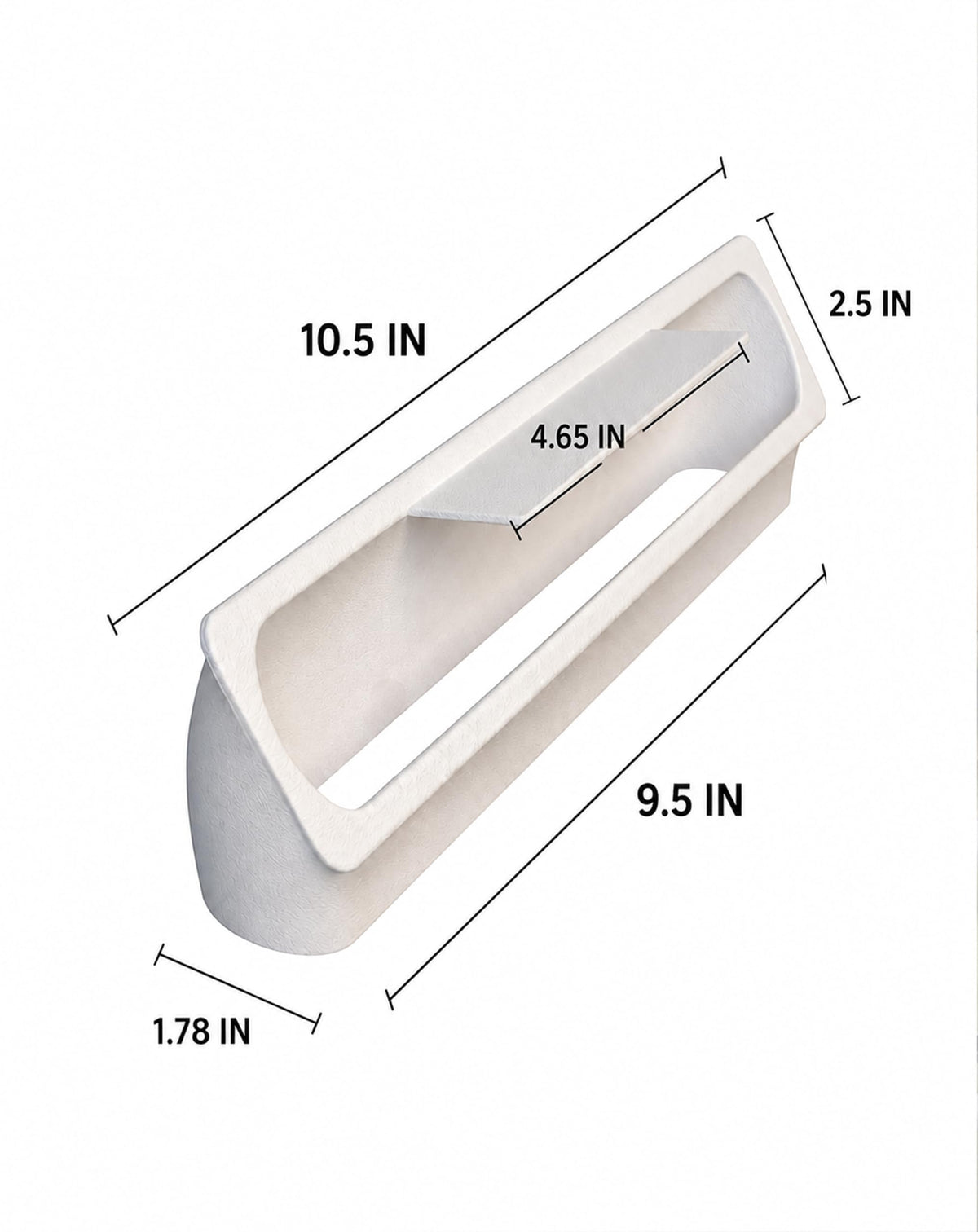 RV Rooftop AC Air Deflector White U10474