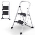 2-Step Folding Steel Ladder with Anti-Slip Platform H91816