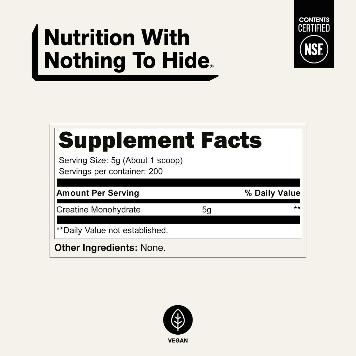 Micronized Creatine Monohydrate 1,000g Vegan Non-GMO S970842