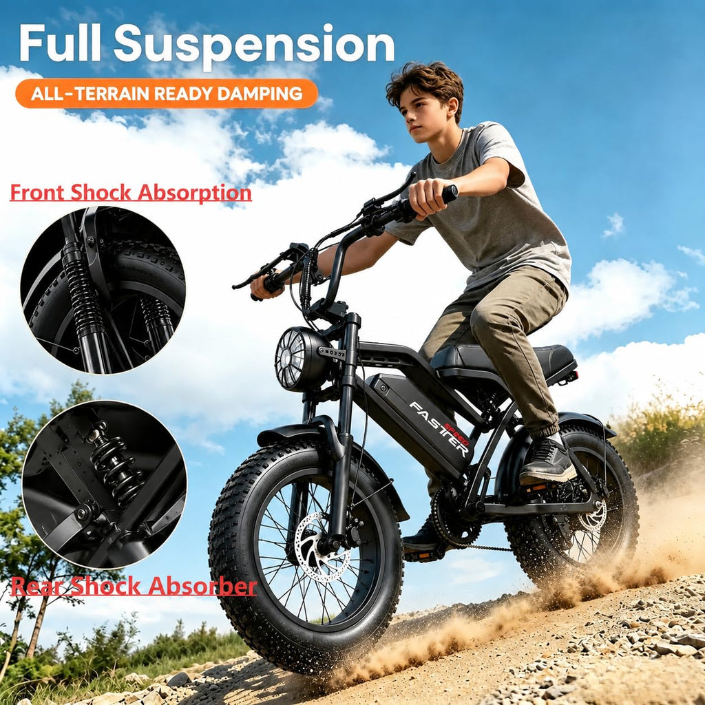 1000W 48V 16Ah Fat Tire Electric Bike K252