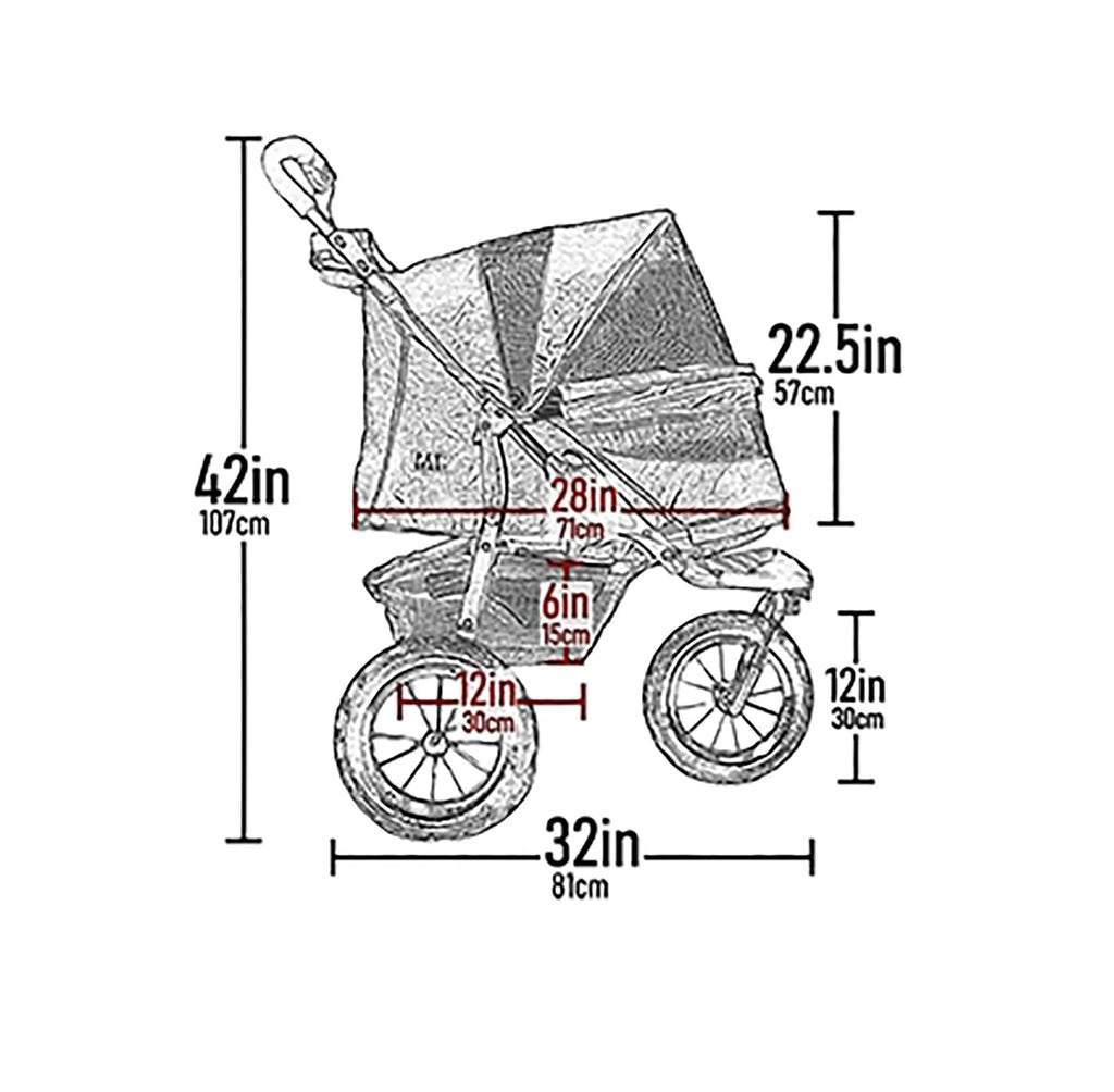 Spotted Pet Stroller E489