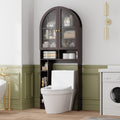 Over The Toilet Storage Cabinet with Acrylic Doors and Adjustable Shelf S6735