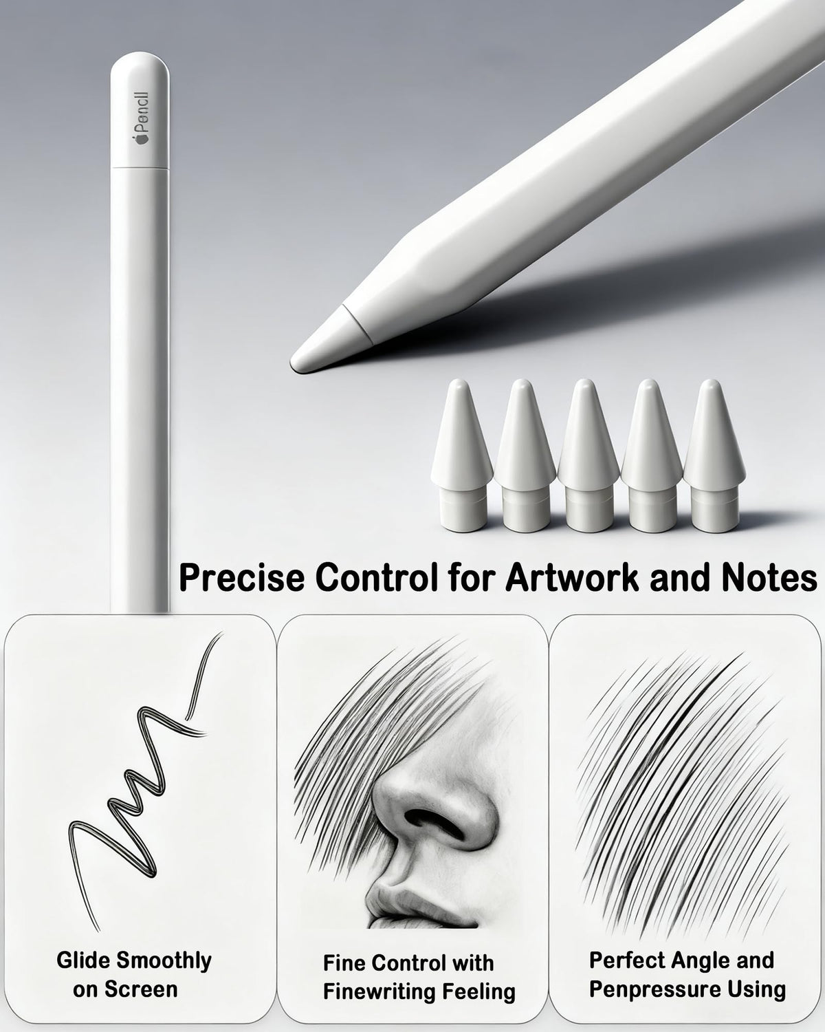 6 Pack Replacement Pencil Tips with Case Q29987