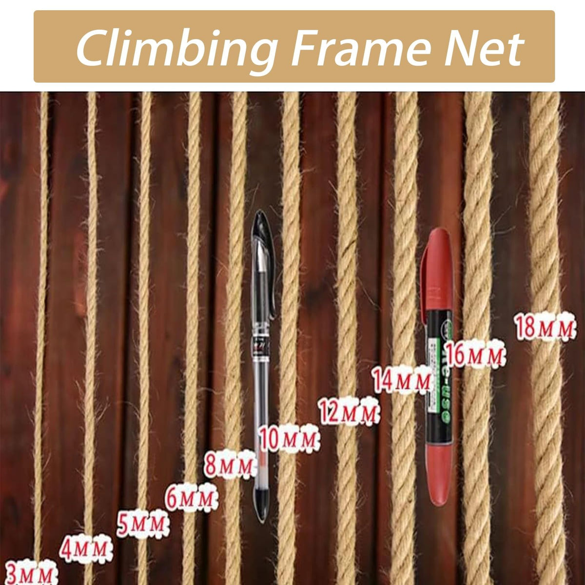 7x20ft Heavy-Duty Climbing Net T31746
