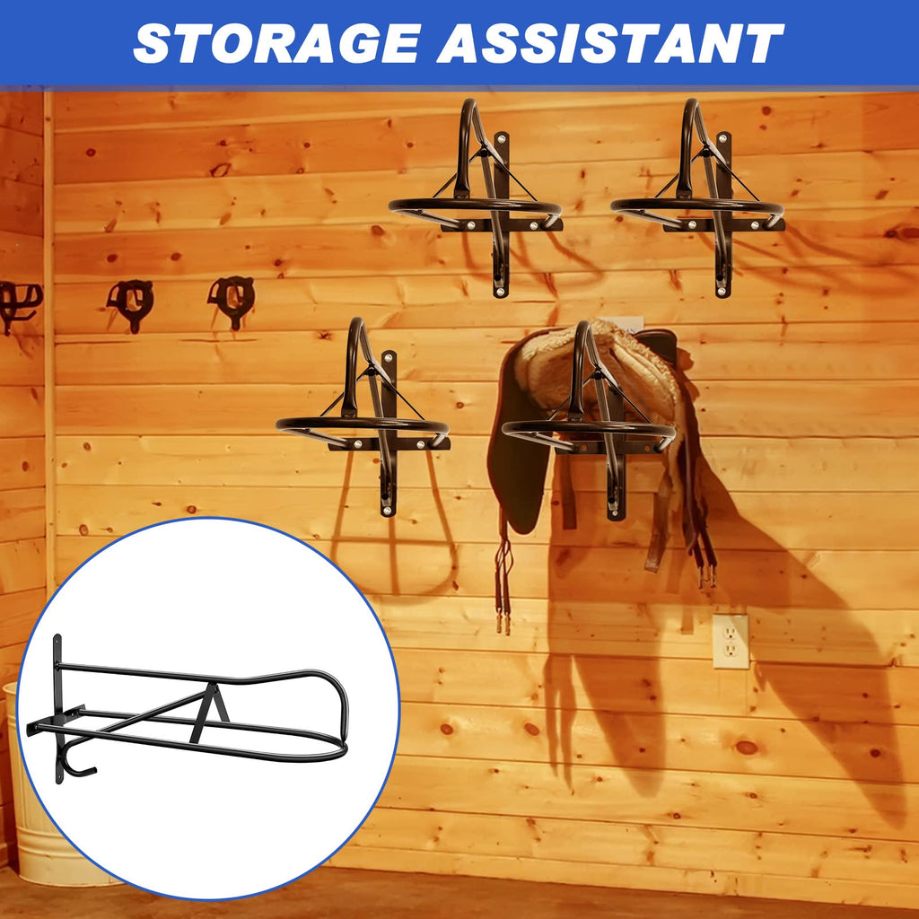 4 Sets Wall Mounted Saddle Rack A70735