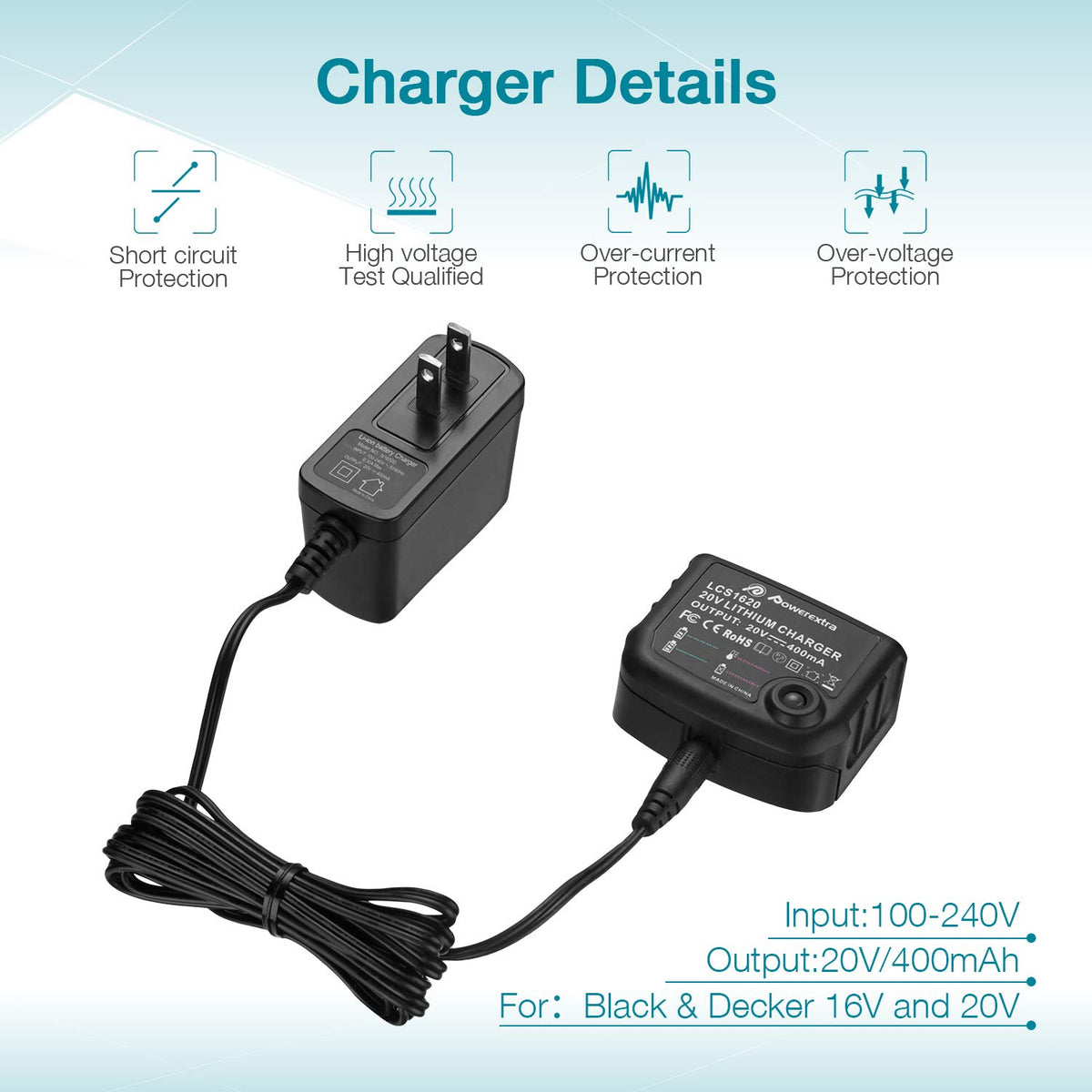 20V 4.0Ah Lithium Battery 2 Pack S20078