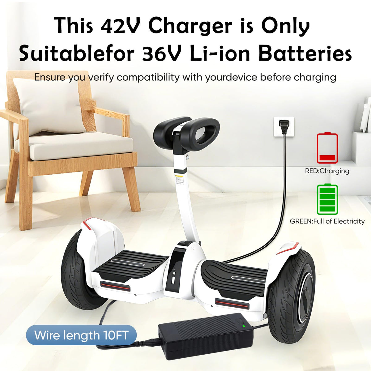 42V 2A 6-Prong Charger F52944