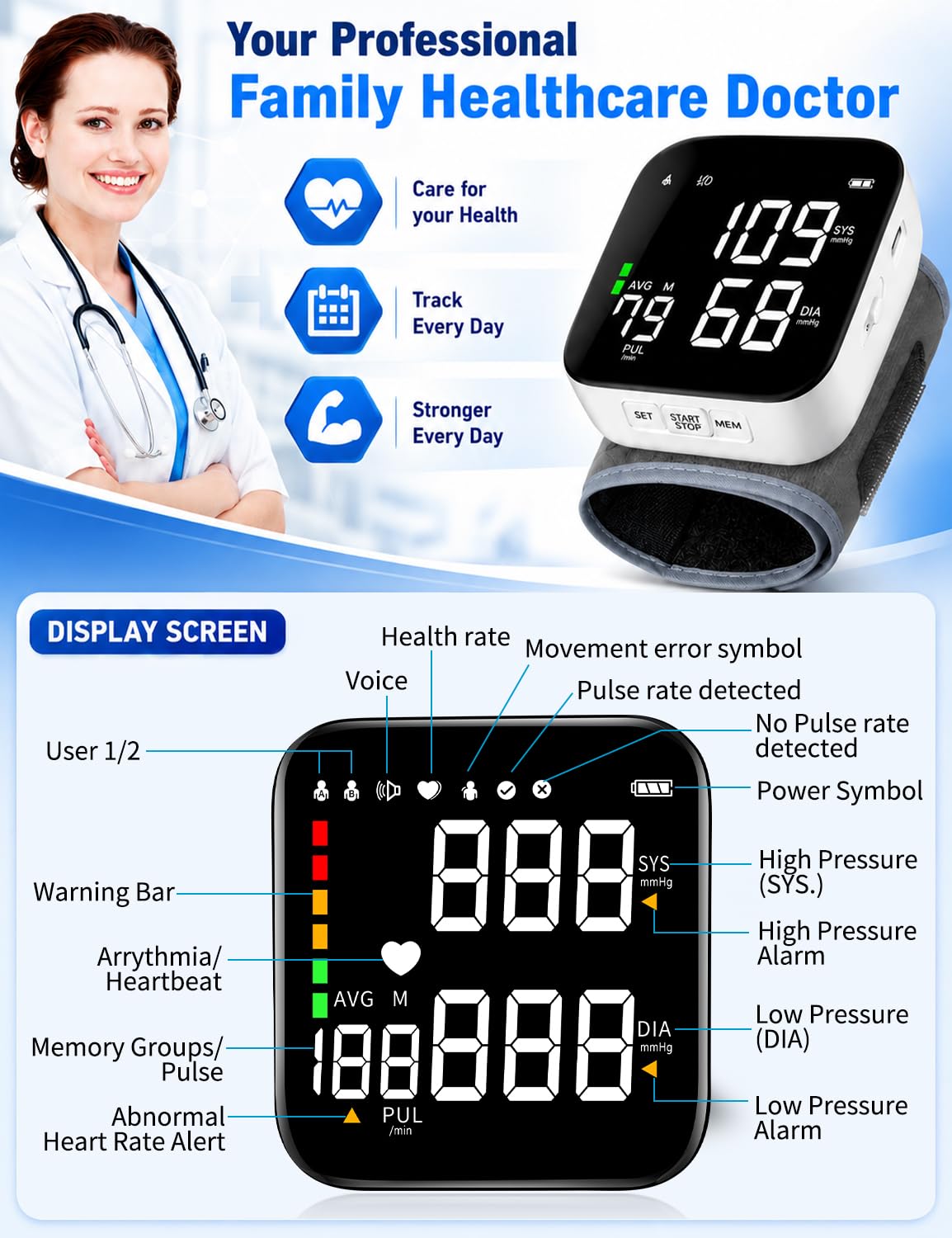 Wrist Blood Pressure Monitor L901585