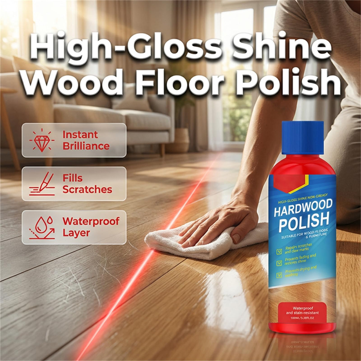High-Gloss Wood Polish for Floors V514527