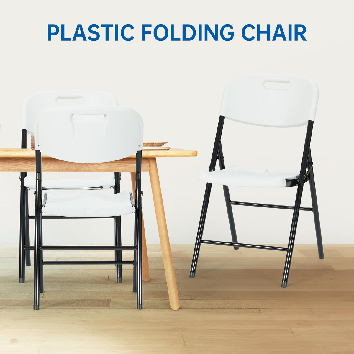 10 Pack White 800 LBS Folding Chairs G86033